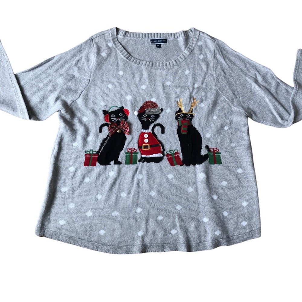 Sweater Christmas Cats 🖤